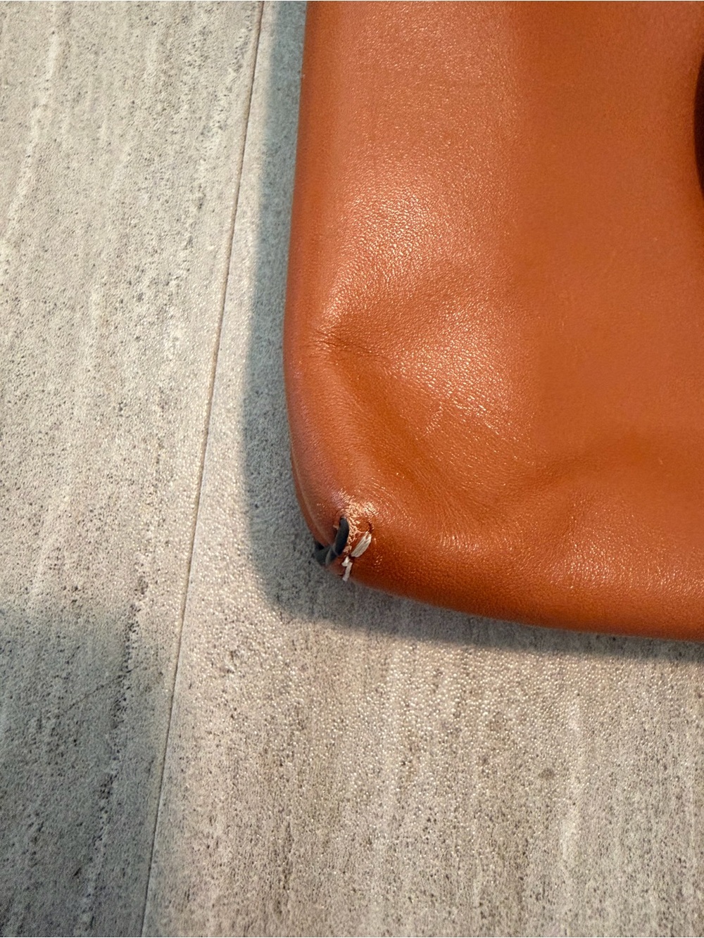 Tory Burch Miller Leather Crossbody in Cognac Brown with Logo Medallion - Picture 4 of 7